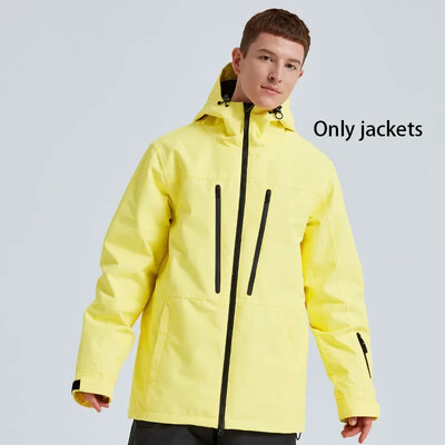 2025 m. žiema Naujos vyriškos moteriškos slidinėjimo striukės Neperšlampamos slidinėjimo paltai Lauko sportui atsparūs vėjui šilti snieglenčių sportiniai striukės su gobtuvu