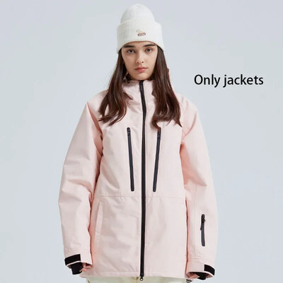 2025 m. žiema Naujos vyriškos moteriškos slidinėjimo striukės Neperšlampamos slidinėjimo paltai Lauko sportui atsparūs vėjui šilti snieglenčių sportiniai striukės su gobtuvu