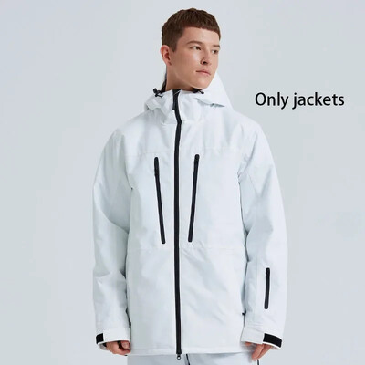 2025 m. žiema Naujos vyriškos moteriškos slidinėjimo striukės Neperšlampamos slidinėjimo paltai Lauko sportui atsparūs vėjui šilti snieglenčių sportiniai striukės su gobtuvu