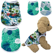 Kutyaruhák Hálós légáteresztő kölyökmellény Nyári Kutyák Póló Macskák Ruházat Divatnyomat Yorkshire Mopsz jelmez Kisállat Olcsó ruházat