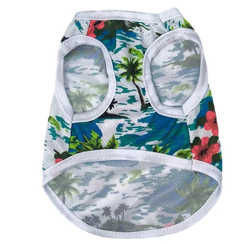 Kutyaruhák Hálós légáteresztő kölyökmellény Nyári Kutyák Póló Macskák Ruházat Divatnyomat Yorkshire Mopsz jelmez Kisállat Olcsó ruházat