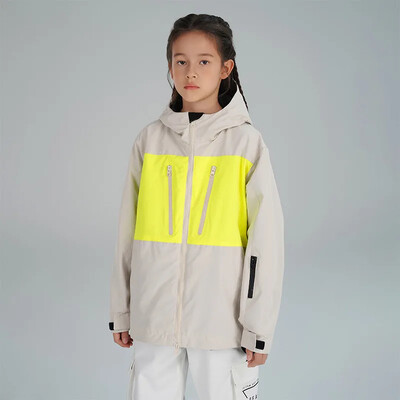 2024 m. žiemos nauja vaikų slidinėjimo striukė, snieglenčių alpinizmo berniukų, vandens nepraleidžianti lauko striukė, apšilimo striukė nuo vėjo