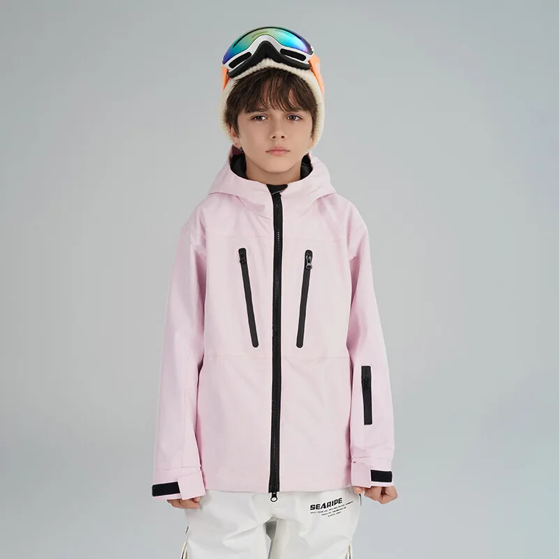 2024 m. žiemos nauja vaikų slidinėjimo striukė, snieglenčių alpinizmo berniukų, vandens nepraleidžianti lauko striukė, apšilimo striukė nuo vėjo