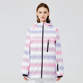 Moteriška slidinėjimo striukė Nauja žieminė lauko šilta, vėjui nepralaidi ir vandeniui atspari slidinėjimo striukė, kvėpuojanti moteriška slidinėjimo snieglenčių paltai