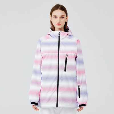 Moteriška slidinėjimo striukė Nauja žieminė lauko šilta, vėjui nepralaidi ir vandeniui atspari slidinėjimo striukė, kvėpuojanti moteriška slidinėjimo snieglenčių paltai