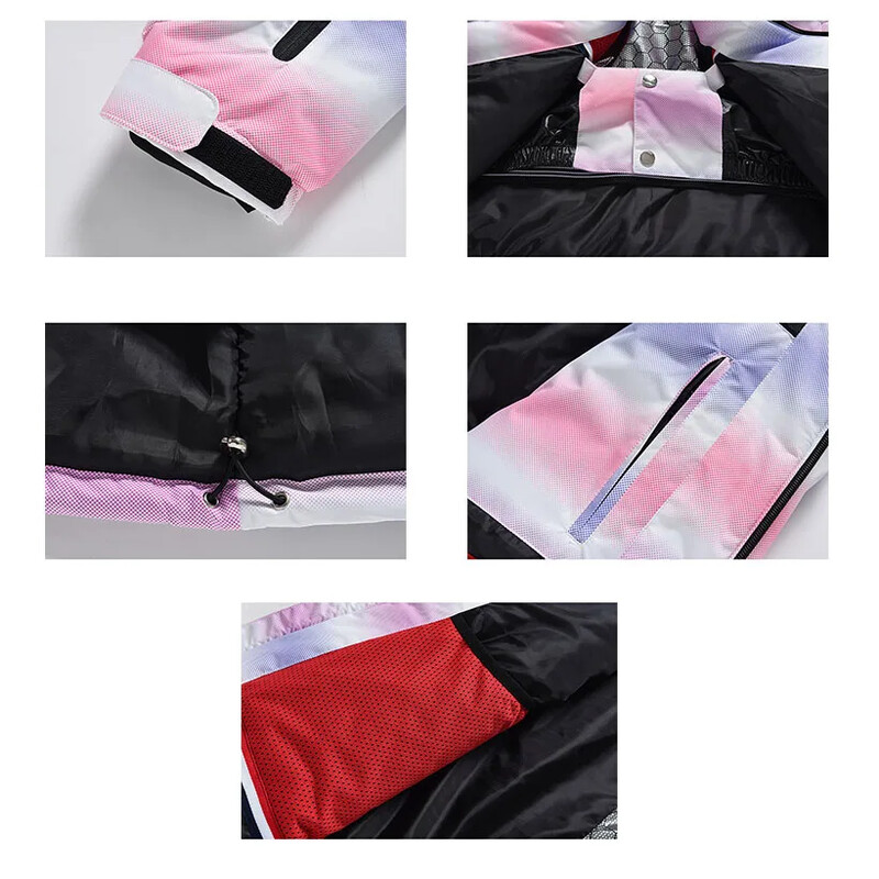 Moteriška slidinėjimo striukė Nauja žieminė lauko šilta, vėjui nepralaidi ir vandeniui atspari slidinėjimo striukė, kvėpuojanti moteriška slidinėjimo snieglenčių paltai