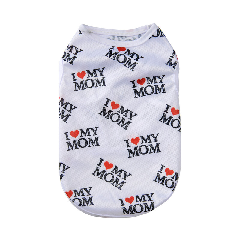 Haine respirabile pentru câini pentru câini de talie mică, mijlocie, pisici, vară, creativă, cu imprimeu, vestă pentru cățeluș, tricou, buldog francez, costum pentru animale de companie