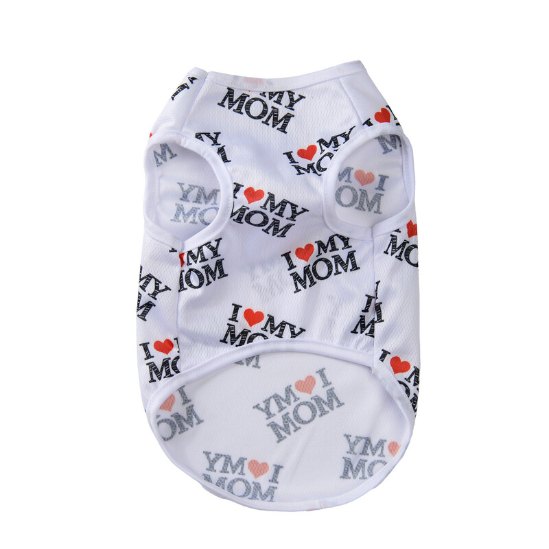 Haine respirabile pentru câini pentru câini de talie mică, mijlocie, pisici, vară, creativă, cu imprimeu, vestă pentru cățeluș, tricou, buldog francez, costum pentru animale de companie