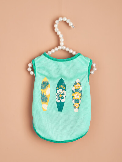 Kutyaruházat Kölyökkutya mellény, Ujjatlan póló Puha alapruha kicsiknek közepes fiúknak lányoknak macskáknak cica öltözékek tavaszi nyár számára