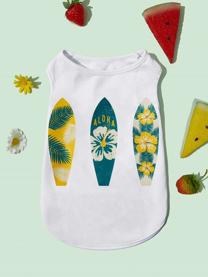 Kutyaruházat Kölyökkutya mellény, Ujjatlan póló Puha alapruha kicsiknek közepes fiúknak lányoknak macskáknak cica öltözékek tavaszi nyár számára