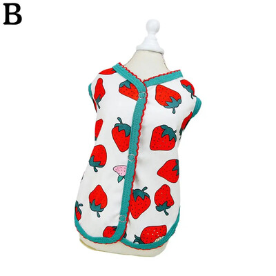 Jauki mājdzīvnieku suņu kaķu apģērbi vasaras kucēna T krekls maziem suņiem Multfilma Čivavas veste Mājdzīvnieku sauļošanās apģērbi Kaķu veste Ts G4A2