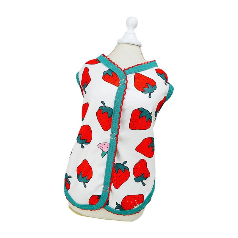 Jauki mājdzīvnieku suņu kaķu apģērbi vasaras kucēna T krekls maziem suņiem Multfilma Čivavas veste Mājdzīvnieku sauļošanās apģērbi Kaķu veste Ts G4A2