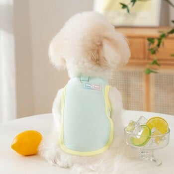 Pet Ice Silk Vest Cool Model Teddy Clothes Тънко дишащо кученце Пуловер Bichon Frise Teddy Едноцветни дрехи