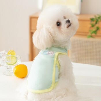 Pet Ice Silk Vest Cool Model Teddy Clothes Тънко дишащо кученце Пуловер Bichon Frise Teddy Едноцветни дрехи