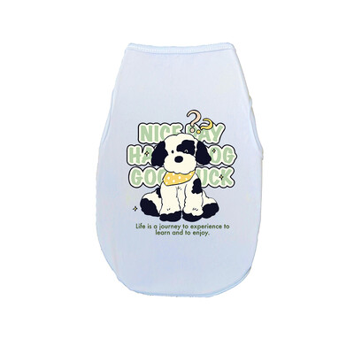 Vestă imprimată fără mâneci pentru animale de companie, câine de talie mică și mijlocie, modă la modă, haine de primăvară și vară, nou