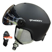 MOON slidinėjimo šalmo akiniai PC+EPS aukštos kokybės slidinėjimo šalmas, saugaus lauko sporto riedlenčių šalmai, slidinėjimo įranga vyrams, moterims