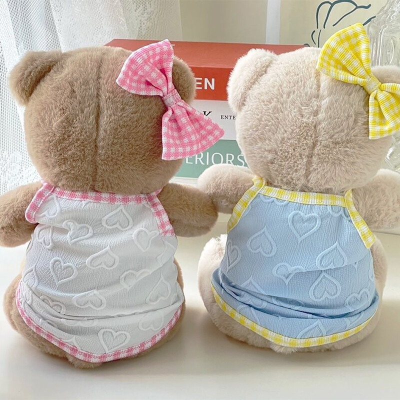 Nyári kutyamellény Aranyos szívmintás ingek Chihuahua Yorkies lélegző vékony mellény macska puha ingek kölyök jelmez kisállat kellékek