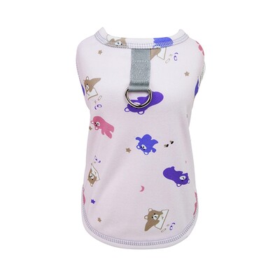 Mieli vasariniai šunų drabužiai D formos žiedai ploni šunų žvaigždės meškos liemenė Maži vidutiniai šunys Kvėpuojantys šuniuko drabužiai Čihuahua drabužiai