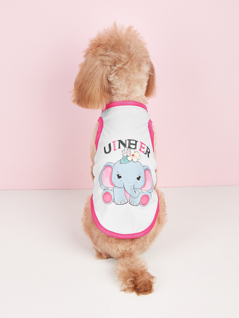 Mājdzīvnieku apģērbs: suņu un kaķu veste Viegla, elpojoša, ērta, vienkārša, dāsna, svaiga un glīta, piemērota visiem gadalaikiem