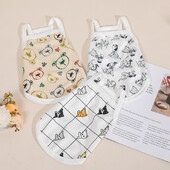 Haine pentru câini Sling Slim Primăvară/vară Japoneză și coreeană Pisici pentru animale de companie Respirabil și confortabil Tank Top Materiale pentru îmbrăcăminte