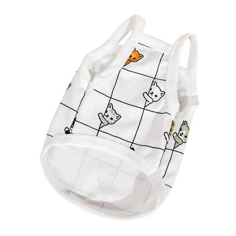 Haine pentru câini Sling Slim Primăvară/vară Japoneză și coreeană Pisici pentru animale de companie Respirabil și confortabil Tank Top Materiale pentru îmbrăcăminte