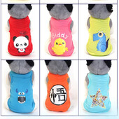 Animacinių filmų naminių gyvūnėlių liemenė meškiukas mažo šuns drabužiai pavasario ir vasaros kostiumai maži šunys katės augintiniai drabužiai