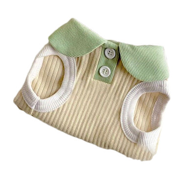 Vasariniai šunų marškinėliai, kvėpuojantys ploni atlapai šunų liemenė mažiems ir vidutiniams šunims Katėms Laisvalaikio drabužiai naminiams gyvūnėliams Čihuahua Bichon meškiuko kostiumas