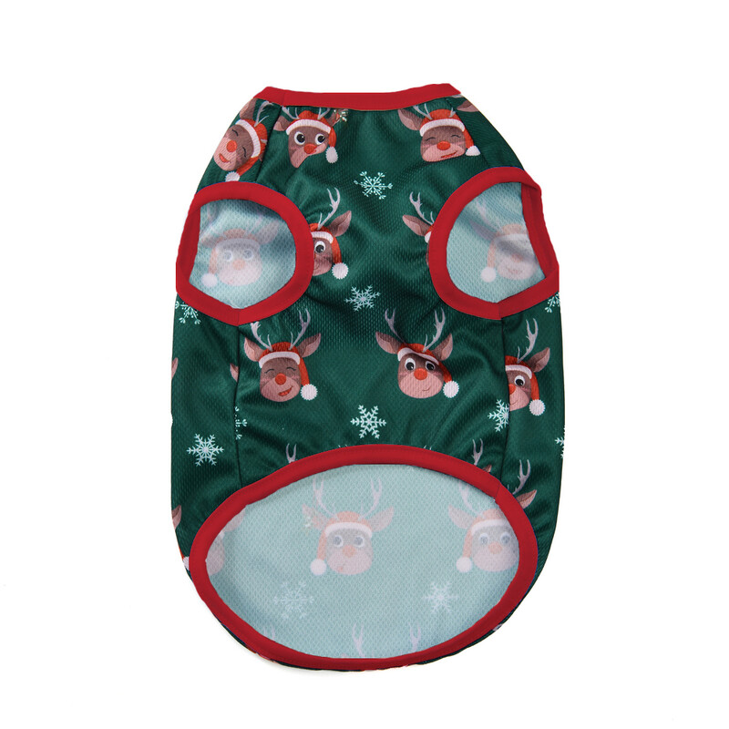 Kalėdiniai šunų drabužiai mažiems ir vidutiniams šunims katės liemenės kostiumas Juokingi šuniuko kačiuko marškinėliai festivalio dovana prancūzų buldogų naminių gyvūnėlių komplektai