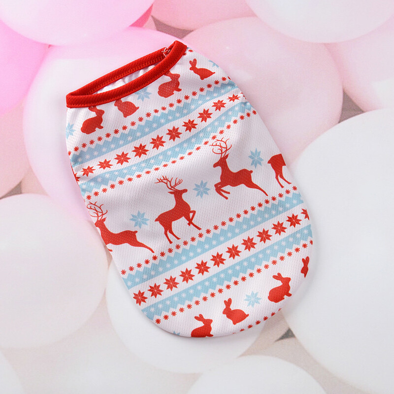 Nauji 1vnt Kalėdiniai šunų drabužiai Naujųjų metų augintiniai šunų drabužiai mažiems ir vidutiniams šunims Kostiumas Čihuahua naminių gyvūnėlių marškinėliai Šilti šunų drabužiai