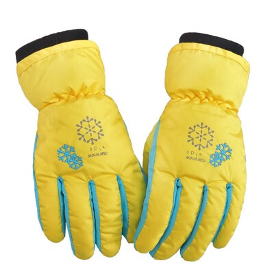 Žiemos lauke šiltos slidinėjimo pirštinės nuo vėjo vyriškos moterys, vaikiškos kumštinės pirštinės, neperšlampamos slidinėjimo kvėpuojančios sportinės slidinėjimo pirštinės S/M/L/XL