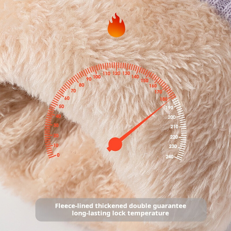 Žieminės slidinėjimo pirštinės vyrams, moterims, neslystančios, jutiklinis ekranas ir vandeniui atsparios šaltu oru rankoms šildomos pirštinės