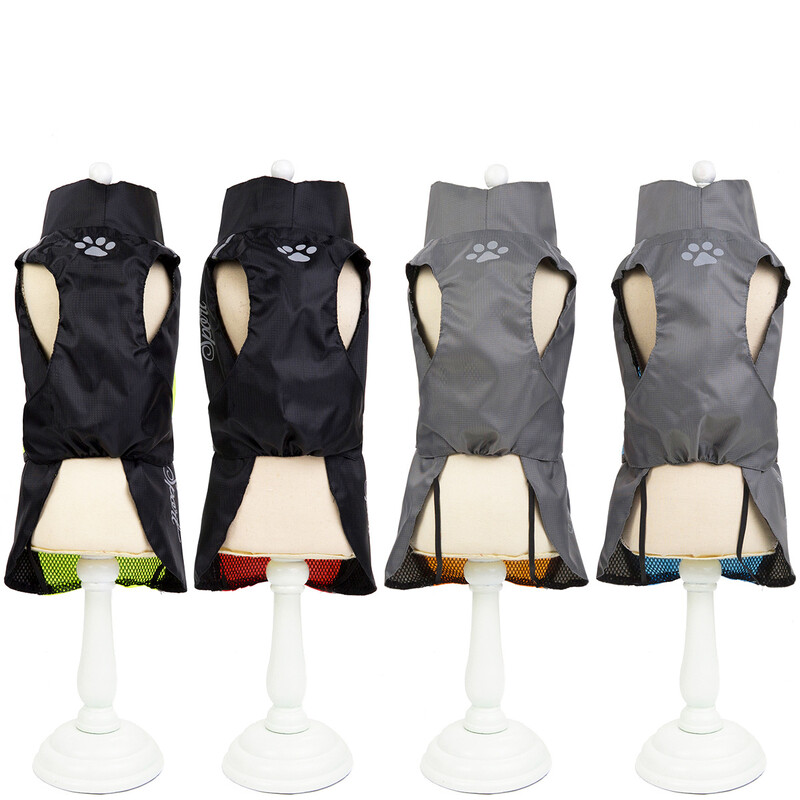 Naminių šunų lietpaltis Didelis šuo Prancūzų buldogas Madingas paltas nuo lietaus šuniui Neperšlampamas šuns paltas Šviesą atspindinti striukė šuniui Mažas Vidutinis Didelis