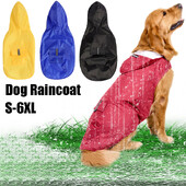 Pelernă de ploaie pentru câini Jachetă cu glugă impermeabilă Poncho de ploaie Îmbrăcăminte de ploaie pentru animale de companie Haine cu dungi reflectorizante Accesorii pentru haine de ploaie pentru câini în aer liber