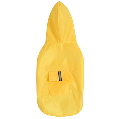 Pelernă de ploaie pentru câini Jachetă cu glugă impermeabilă Poncho de ploaie Îmbrăcăminte de ploaie pentru animale de companie Haine cu dungi reflectorizante Accesorii pentru haine de ploaie pentru câini în aer liber