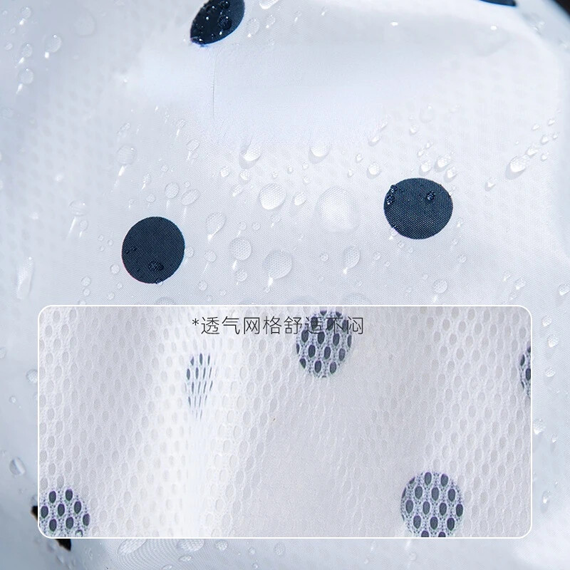 XS-2XL Pelernă de ploaie pentru câini drăguț urechi de urs pălărie cu puncte imprimate haine pentru animale de companie pentru câini de talie mică, mijlocie, ieșire în sezonul ploios, haine portabile de ploaie