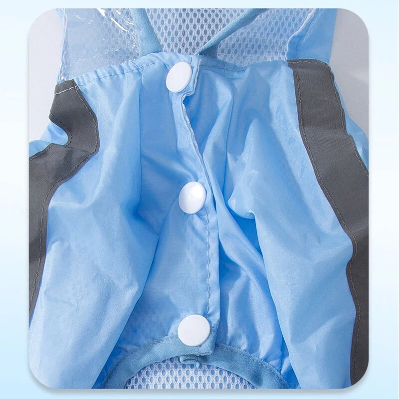 XS-2XL Naminių šunų lietpaltis su gobtuvu, neperšlampama šunų striukė lauke, šviesą atspindinti šunų lietaus paltai, vandeniui atsparūs šunų drabužiai