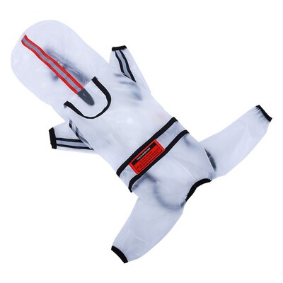 Pelernă de ploaie reflectorizantă pentru câine pentru animale de companie, impermeabilă, rezistentă la vânt, transparentă, pentru câini, ploioasă, pentru călătorii în aer liber, îmbrăcăminte esențială