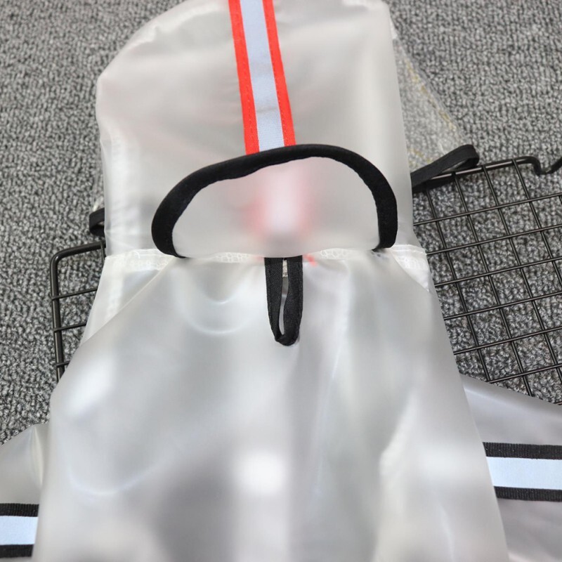 Pelernă de ploaie reflectorizantă pentru câine pentru animale de companie, impermeabilă, rezistentă la vânt, transparentă, pentru câini, ploioasă, pentru călătorii în aer liber, îmbrăcăminte esențială