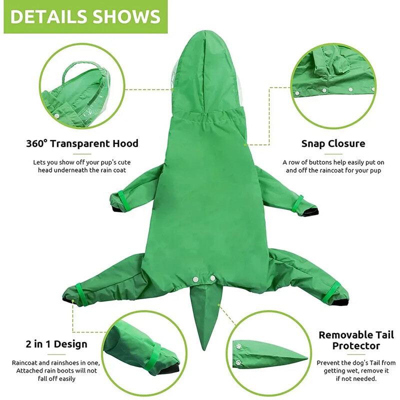 Naminio gyvūno šuniuko šuniuko lietpaltis Drabužiai Mažo šuns vandeniui atsparus kombinezonas Kombinezonai Drabužiai Striukė Jorkšyro pudelio šuniuko šuniuko paltas nuo lietaus