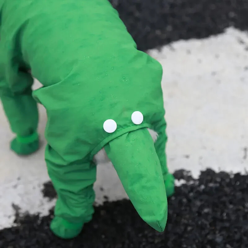 Naminio gyvūno šuniuko šuniuko lietpaltis Drabužiai Mažo šuns vandeniui atsparus kombinezonas Kombinezonai Drabužiai Striukė Jorkšyro pudelio šuniuko šuniuko paltas nuo lietaus