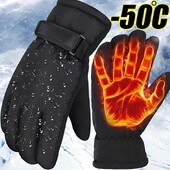 Žieminės dviratininkų pirštinės Vyrams Lauke Neperšlampamos Slidinėjimas Jodinėjimas Žygiai Motociklas Šiltos kumštinės pirštinės Unisex Thermal Sport Pirštinės
