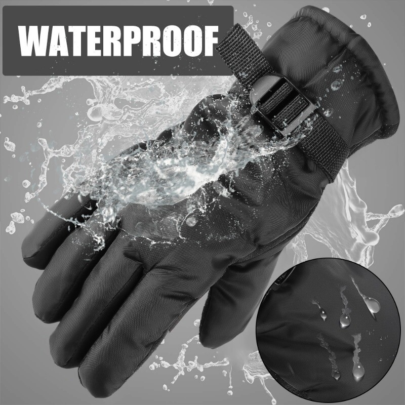 Žieminės dviratininkų pirštinės Vyrams Lauke Neperšlampamos Slidinėjimas Jodinėjimas Žygiai Motociklas Šiltos kumštinės pirštinės Unisex Thermal Sport Pirštinės