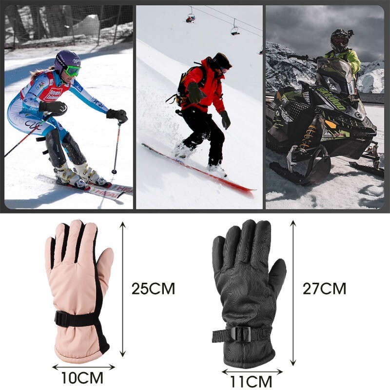 Žieminės dviratininkų pirštinės Vyrams Lauke Neperšlampamos Slidinėjimas Jodinėjimas Žygiai Motociklas Šiltos kumštinės pirštinės Unisex Thermal Sport Pirštinės