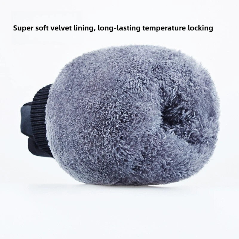 Žieminės slidinėjimo pirštinės važinėjimui lauke Atsparios vandeniui ir neslystančios sustorėjusios, šiltos, liečiamo ekrano pirštinės Unisex