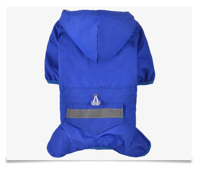 Naminių šunų lietpaltis Lauko šuniukas Naminių gyvūnėlių rūbai nuo lietaus Atšvaitas su gobtuvu Neperšlampamas striukė Drabužiai šunims katėms Drabužiai Drabužių reikmenys