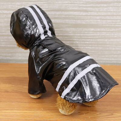 Šuns lietpaltis Šviesą atspindintis naminių šuniukų drabužiai Maži šunų lietaus striukė vandeniui atsparūs Yorkie pudeliai bichon pomeranijos šnaucerių korgių paltai