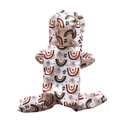 Animacinio modelio naminis lietpaltis šunų lietpaltis vandeniui atsparus animacinių filmų spausdintas lietpaltis su gobtuvu mažiems vidutiniams šunims šunims