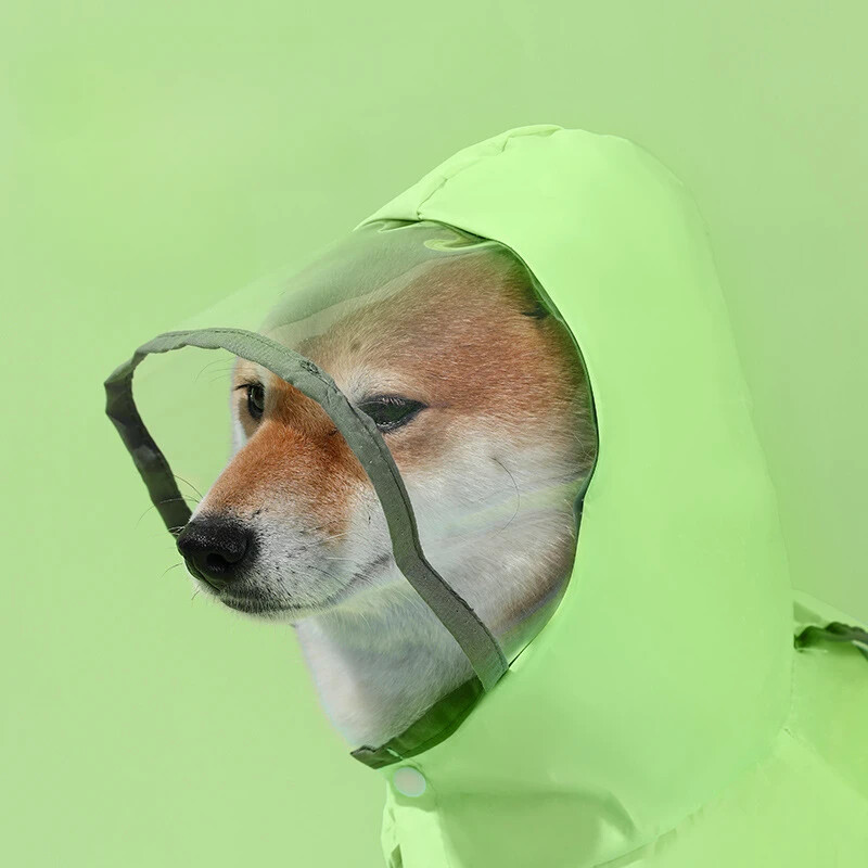 Mājdzīvnieku ūdensizturīgs kombinezons suņiem lietusmētelis atstarojošs kucēnu apģērbs augstas kvalitātes zeltainam Čivavas Jorkšīras lietusmētelim ar kapuci