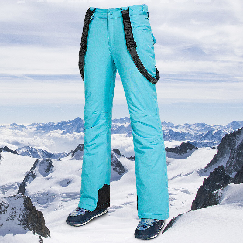 Moteriškos slidinėjimo snieglenčių kelnės, nekenksmingos odai, ilgai išliekančios, lygaus paviršiaus, atsparios vėjui, kvėpuojančios, sniego slidinėjimo kelnės, naudinga