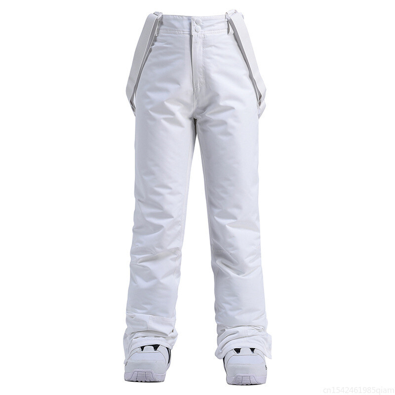 Pigūs moteriškos ir vyriškos ledo sniego kelnės lauko snieglenčių sportui Drabužiai dirželiai kelnės slidinėjimo kostiumas, atsparus vandeniui 10 tūkst.